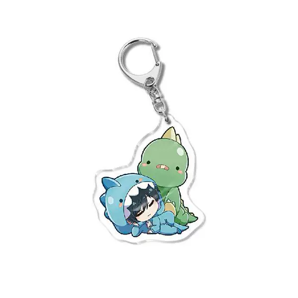 Blue keychain