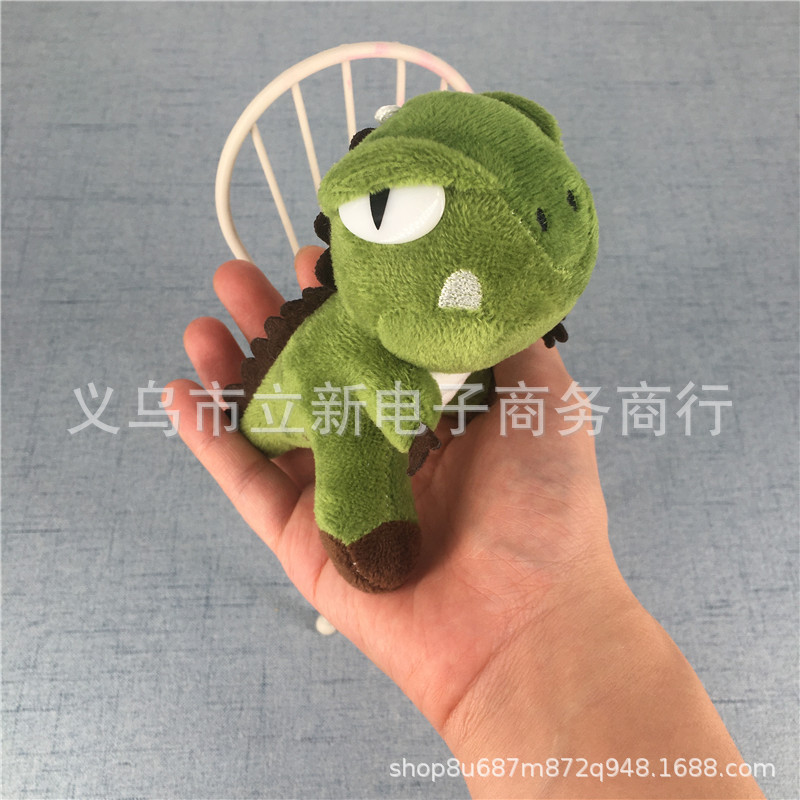 그린 공룡 봉제 인형 헤어 액세서리 인형 티라노사우루스 렉스 그라스 인형 10CM