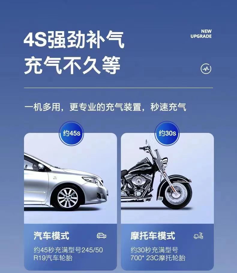 Car Handheld Air Pump Car Electric Vehicle 12V Battery Car 36V48V60V Digital Display Portable Air Pump