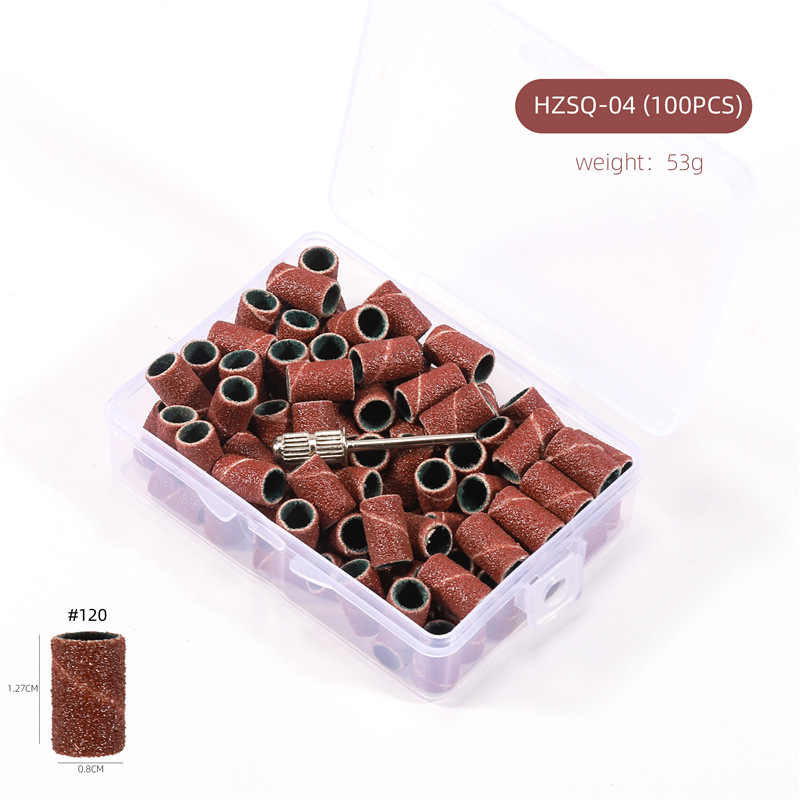 Especial transfronterizo para anillo de pulido de uñas en caja máquina de pulir anillo de pulido de uñas marrón negro blanco con rodamiento