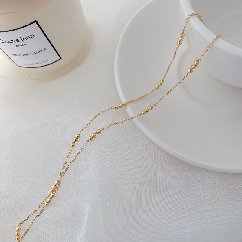 925 sterling silver Chain Material cable chain Chain Type 925 Sterling Silver Geometric Long Necklace Necklace Choker