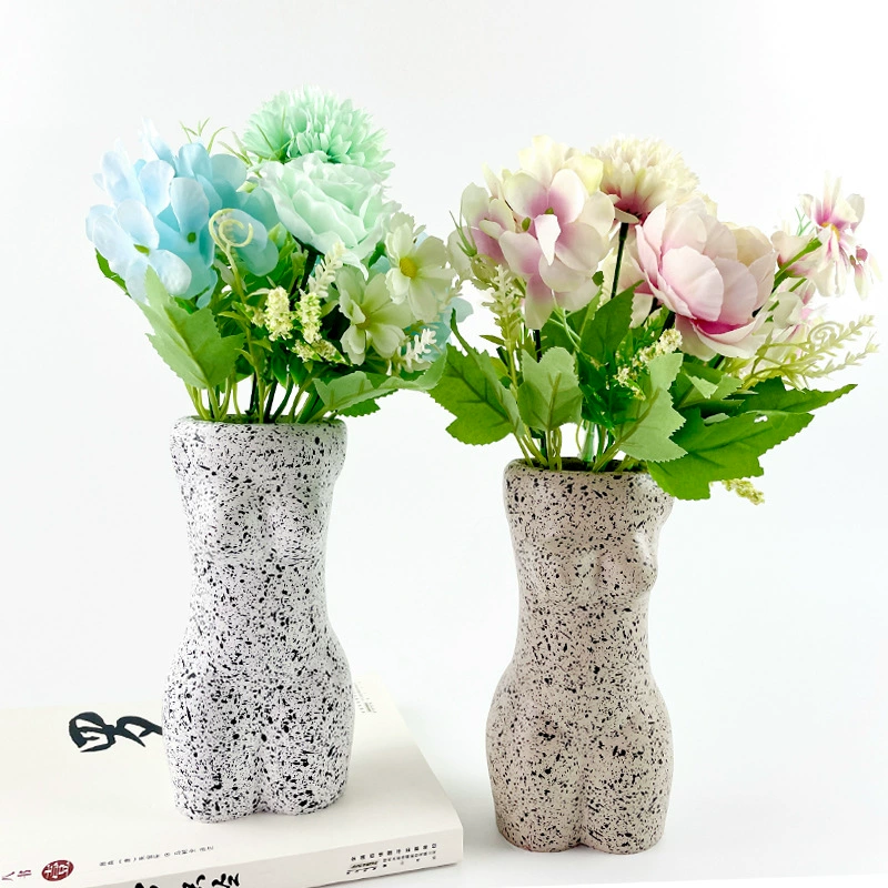 Трансграничный Творческий цветок в горошек украшение из смолы простое украшение дома простой легкий роскошный черно-белый боди-арт