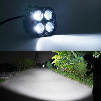 electric motorcycle four-eye spotlight | Motorcycle headlights, headlights