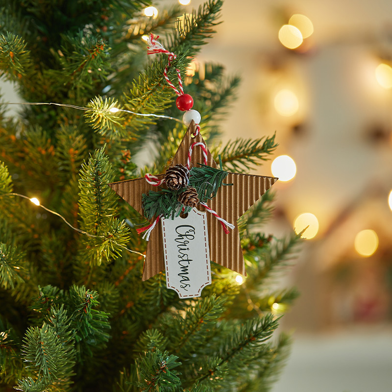 Christmas Tree Ornaments Set – 30+ Wooden & Festive Hanging Decorations (Horses, Snowflakes, Angels & More, Holiday Home & Store Display)_voghion.com