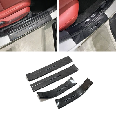 Suitable for 23 Honda Dekorativ pedal başlıqları - hr-v-logo-4-pieces-of-outer-sill-abs-carbon-fiber-texture-suitable-for-honda-23-binzhixr-vhr-v