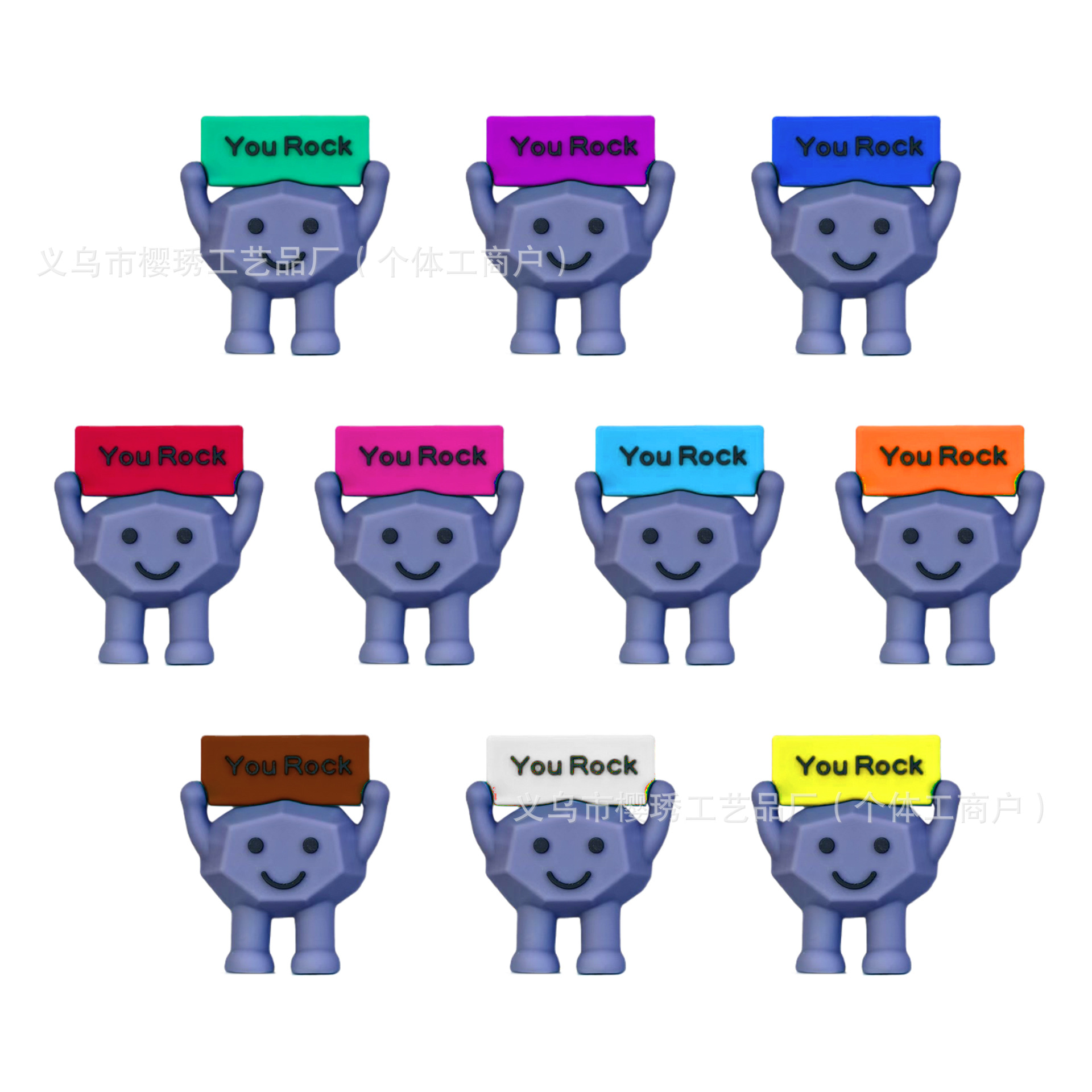 Cross-border You Rock "Motivational Stone Gift Inspiring Stone Desktop Decoration Mini Ornamentos