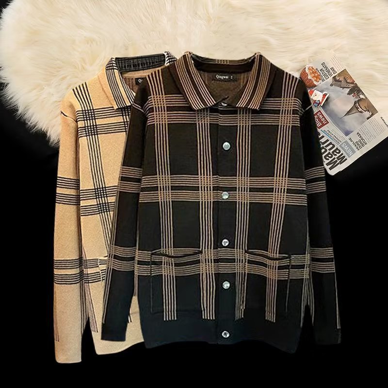 Maglione oversize da uomo in maglia – Pullover invernale spesso e comodo con dettaglio distintivo vintage_voghion.com