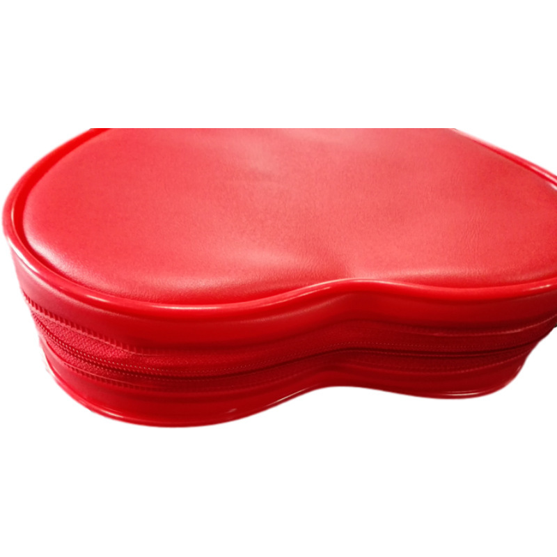 PVc亮面爱心型化妆包