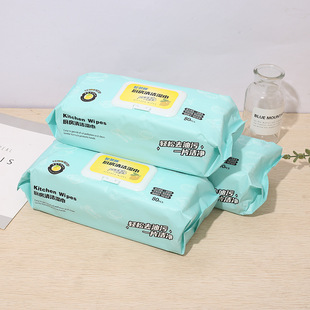 Kitchen wipes degreasing and degreasing range hood cleaning degreasing wet wipes increase thickening cloth a generation of hair
