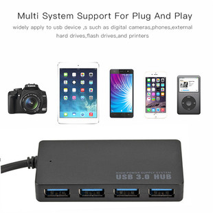 USB HUB 3.0 4 Ports Laptop PC High Speed External Adapter