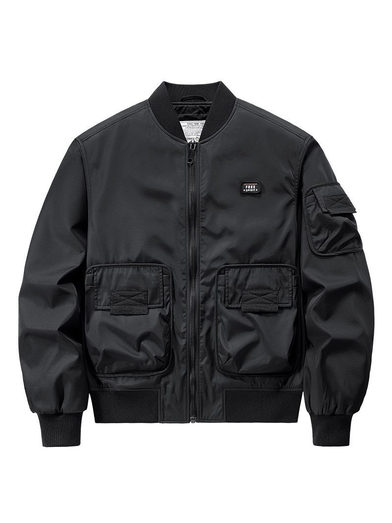 Pilotenjacke für Herren im Frühlings- und Herbststil, amerikanischer Baseballanzug, Arbeitskleidung 23519_voghion.com