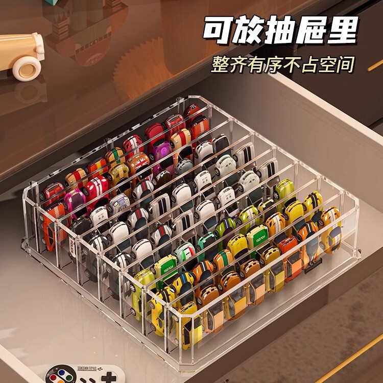 Car Model Storage Box Acrylic Multi-Layer Storage Rack 1:64 Hot Wheels Children's Toy Car Transparent Display Rack