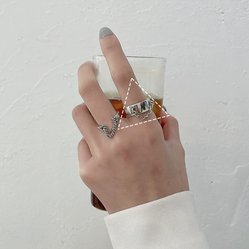 Adjustable Ring (925 Silver) — Small Design Rings, Non-Fading High-Quality Sample