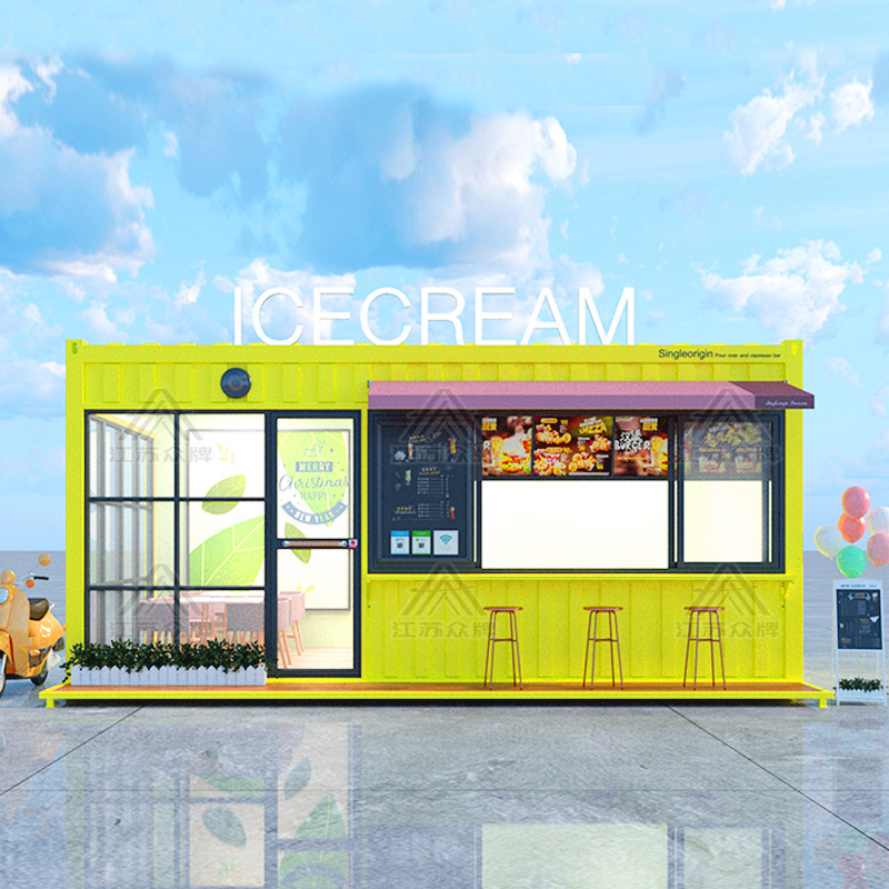 Contenedor casa móvil calle comercial celebridad de Internet tienda de té con leche cafetería tienda móvil quiosco quiosco