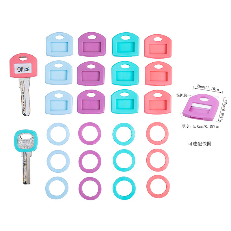 Key identification set/silicone key set/elastic key set/key set/key identification card