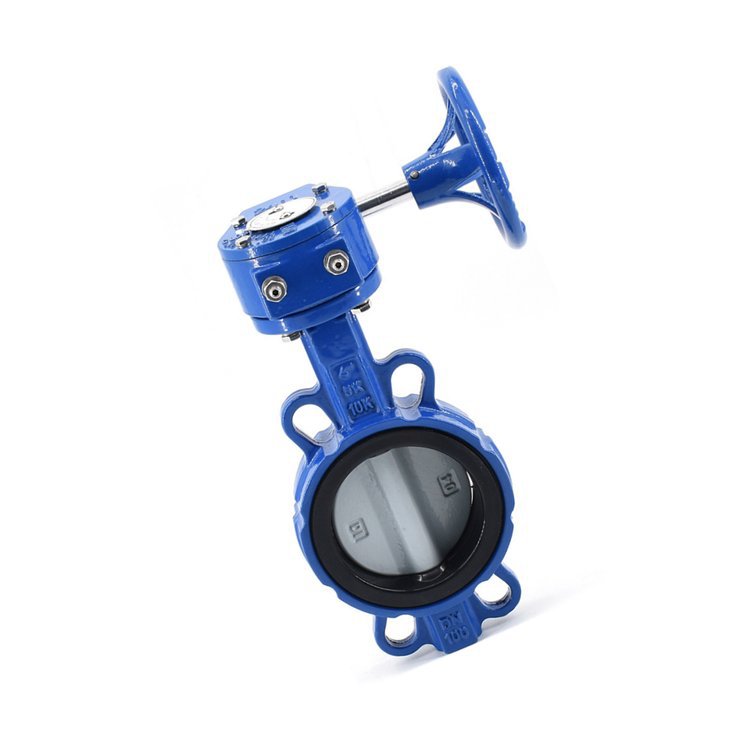 D371J-10P 涡轮转动衬胶蝶阀 D371J衬胶对夹式蝶阀DN50软密封蝶阀