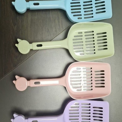 심플한 고양이 모래삽, 고양이 화장실용 모래삽, 고양이 똥삽, 고양이 모양의 작은 모래삽, 대형 용품, 애완용품