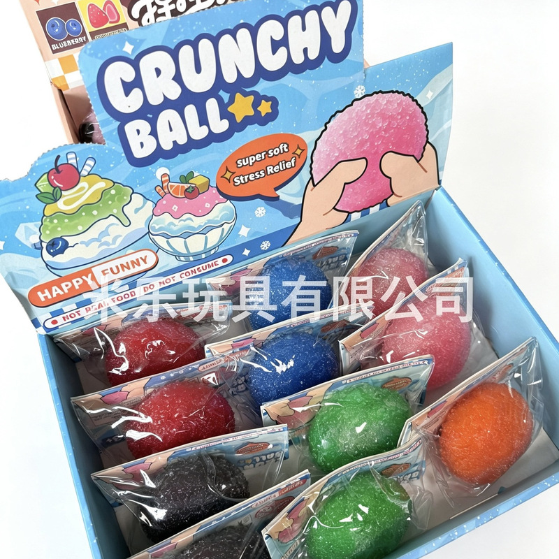 Fruity smoothie balls are pliable and have a satisfying, crunchy texture when squeezed. These aesthetically pleasing, handmade balls are perfect as stress-relieving toys Fruity smoothie balls are pliable and have a satisfying, crunchy texture when squeezed. These aesthetically pleasing, handmade balls are perfect as stress-relieving toys