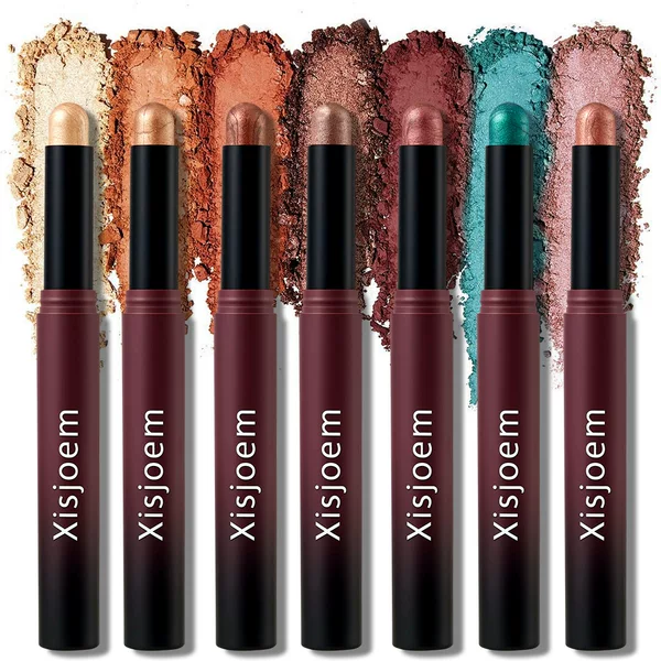 Cross-Border Eye Shadow Stick, Brightening, High-Gloss, Waterproof Eye Shadow, One-Stroke Molding Liquid Makeup, Natural Pearlescent Pen for Beginners