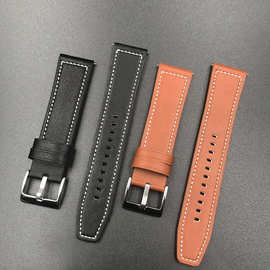 适用皮革华为GT2表带柔软手表带快拆开关生耳