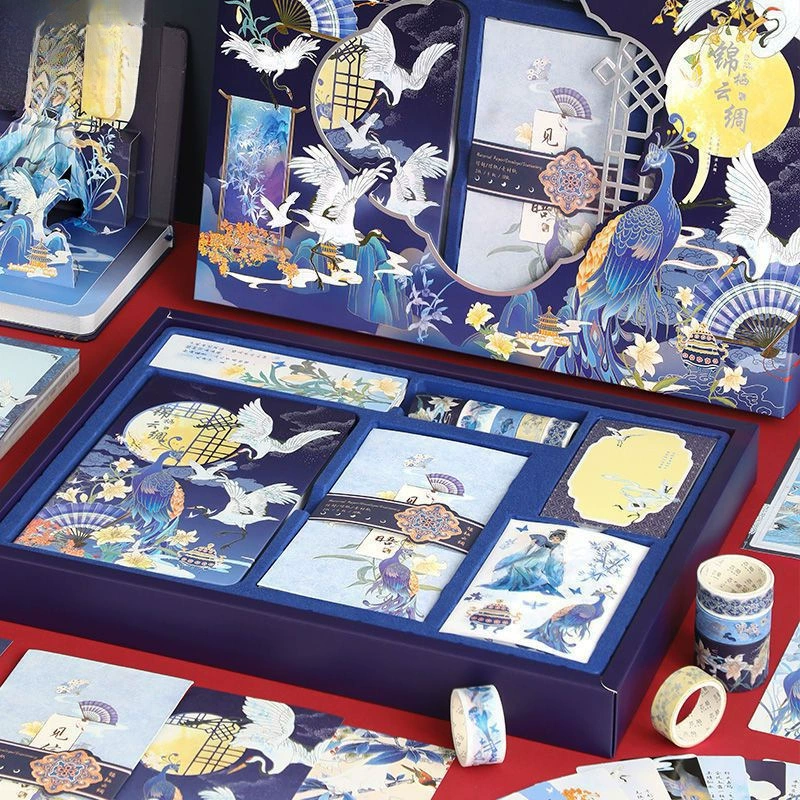 Набор справочников, подарочная коробка для справочников, полный набор материалов для антикварных справочников, подарочная упаковка, блокнот для девочек.