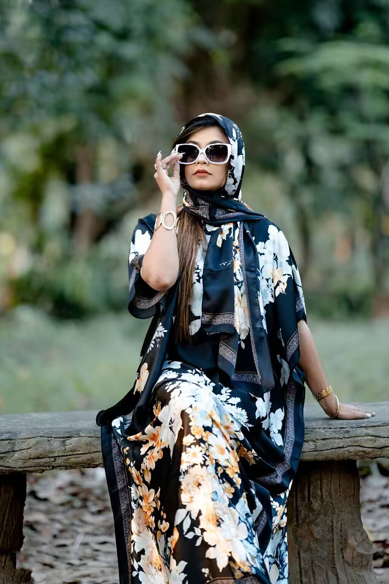 2025 primavera y verano nuevo Amazon venta rápida ropa malaya camisa de arena imitación seda brocado ropa de protección solar de vacaciones de playa