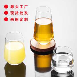 玻璃杯家用水杯海波杯莫吉托鸡尾酒杯冷饮果汁杯牛奶杯大肚慕斯杯