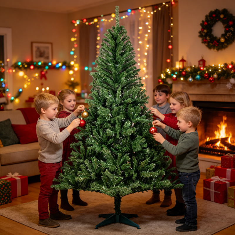 Nuevos productos transfronterizos decoraciones navideñas 45 - 300cm simulación cifrado PVC árbol de Navidad decoraciones del hogar