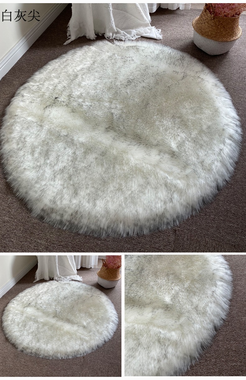 Round Footrest Mat, Bedroom Entry Carpet, Living Room Light Luxury Chinese Door Mat, Entryway Carpet, Bedroom Full Floor Carpet, Coffee Table