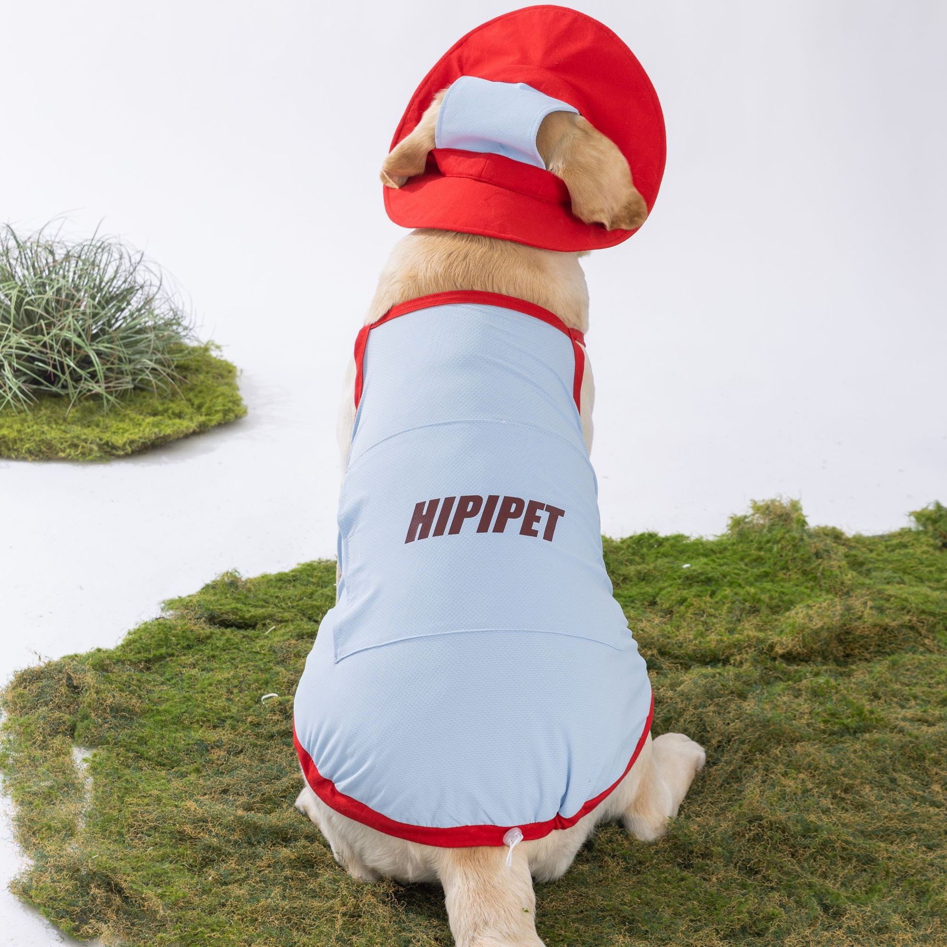 Verano perro perro mediano y grande golden retriever labrador protector solar perro grande bolsa de hielo ropa fresca fuera ropa para mascotas