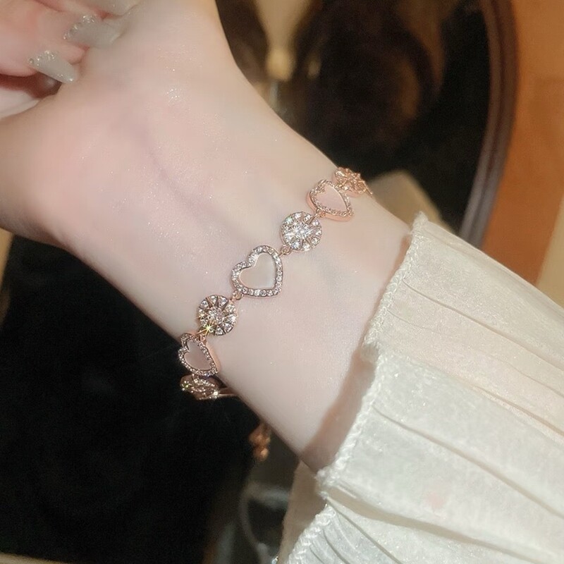 森系の甘い貝殻の愛のブレスレットの小さい大衆の甘い少女の心は百合の高級感のファッションの設計の軽い豪華な手飾りを配合します。|undefined