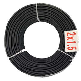 无氧铜护套线电线RVV/YZ 2X1.5 2X2.5 黑色软电缆线 2芯 3芯