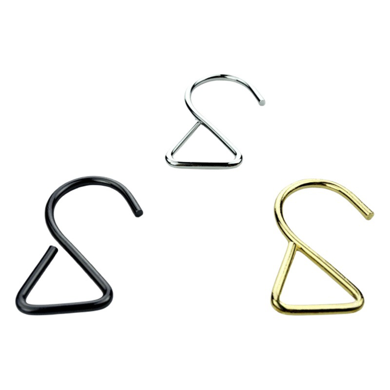 1-inch iron wire hook luggage hardware accessories bag strap hook accessories inner width 2.5 S-shaped hanging buckle