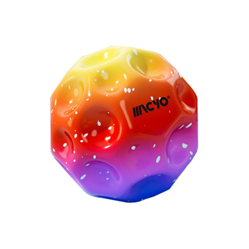 오목하고 볼록한 고탄성 볼 - 그라데이션 빨간색과 보라색