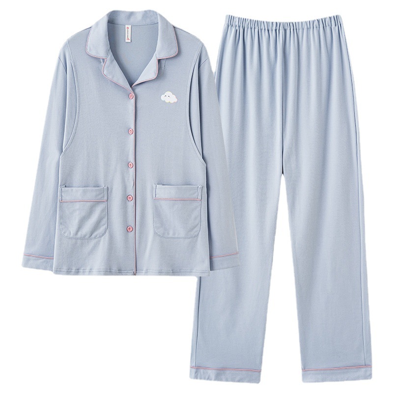 순면 100%, 산모 잠옷, 순면 100% 산후 가디건, 요양원복, 수유복, 수감센터