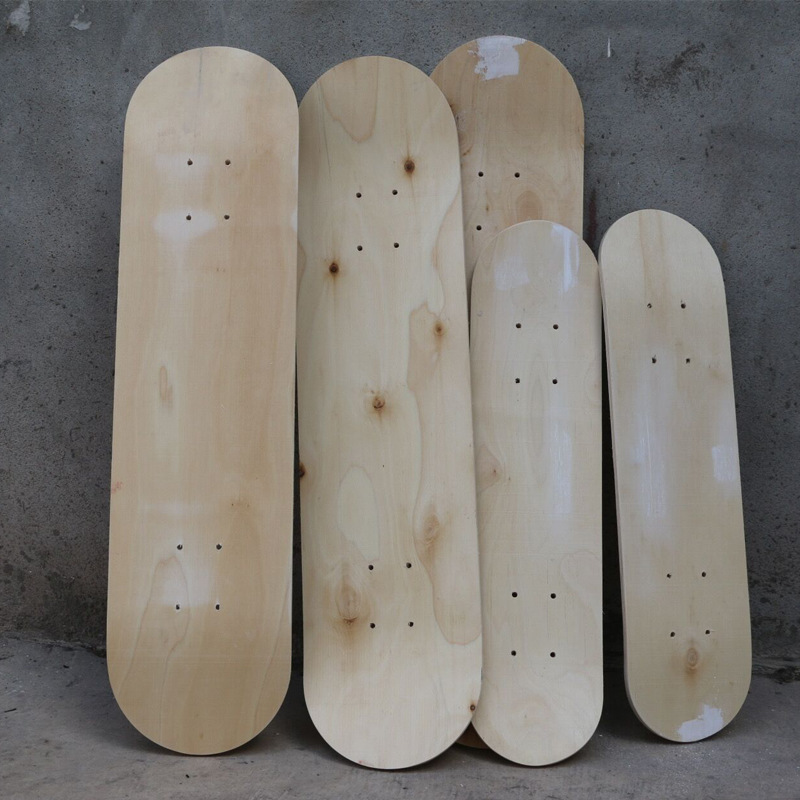 Hand-painted defective skateboard plate DIY primary color double warped drawing graffiti light panel cannot bear 43,60,80cm