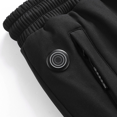 Smart heating pants with thick insulation, single control 12 zones, electric heating, USB-powered, unisex for middle-aged and elderly, cold-resistant warm cotton pants