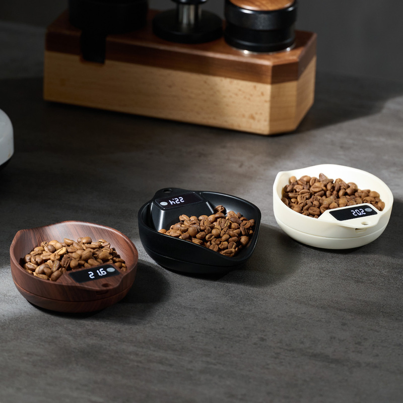 ミニコーヒー電子スケール豆皿手作りデジタル豆皿計量イタリアンコーヒー計量ディスプレイプレートコーヒー豆皿|undefined