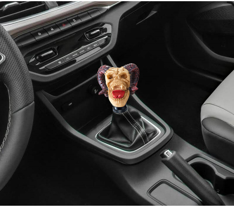 Foreign Trade Cross-Border Car Personalized Modified Gear Shift Knob Manual Transmission Gear Stick Head Devil No. 8