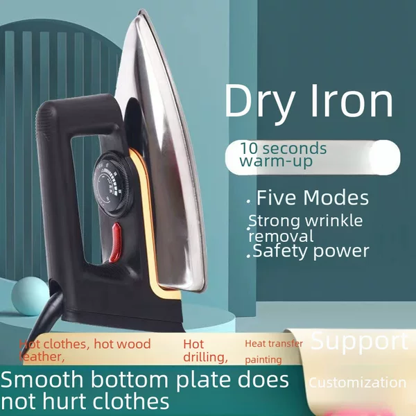 Household old-fashioned dry ironing electric iron without water iron clothes wrinkle ironing machine professional handheld ironing machine cross-border