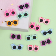 迷你小眼镜树脂配件混款批发 奶油胶配饰手工头绳发夹diy材料贴片
