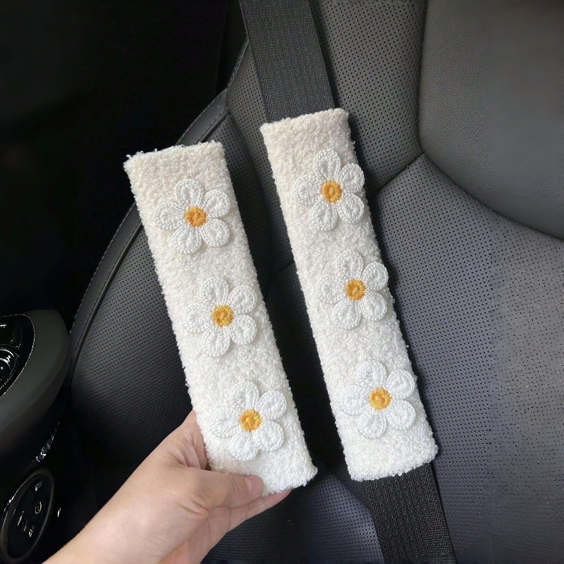 Car Seat Belt Shoulder Cover, Cute Car Seat Belt Anti-Strangle Protection Cover, Universal Style