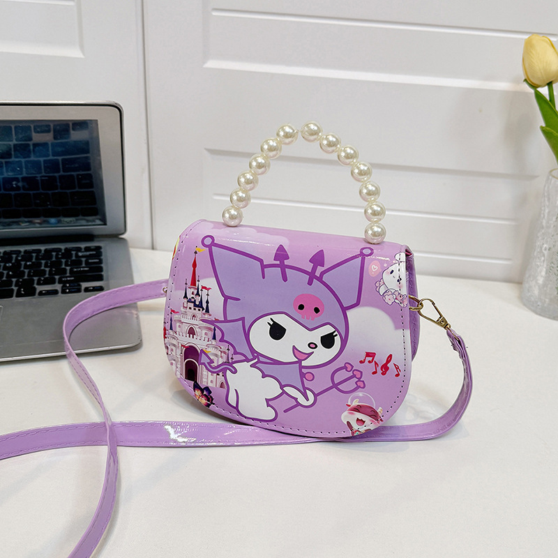 2024 caricatura Kulomi bolso de hombro para niños niñas adorables coreanos en jardín de infantes con bolso de cinturón