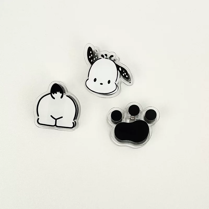 Производитель оптом акриловые двусторонние зажимы-прclip-ins pacha dog chiikawa мультфильм милая тестовая бумага заметки зажим