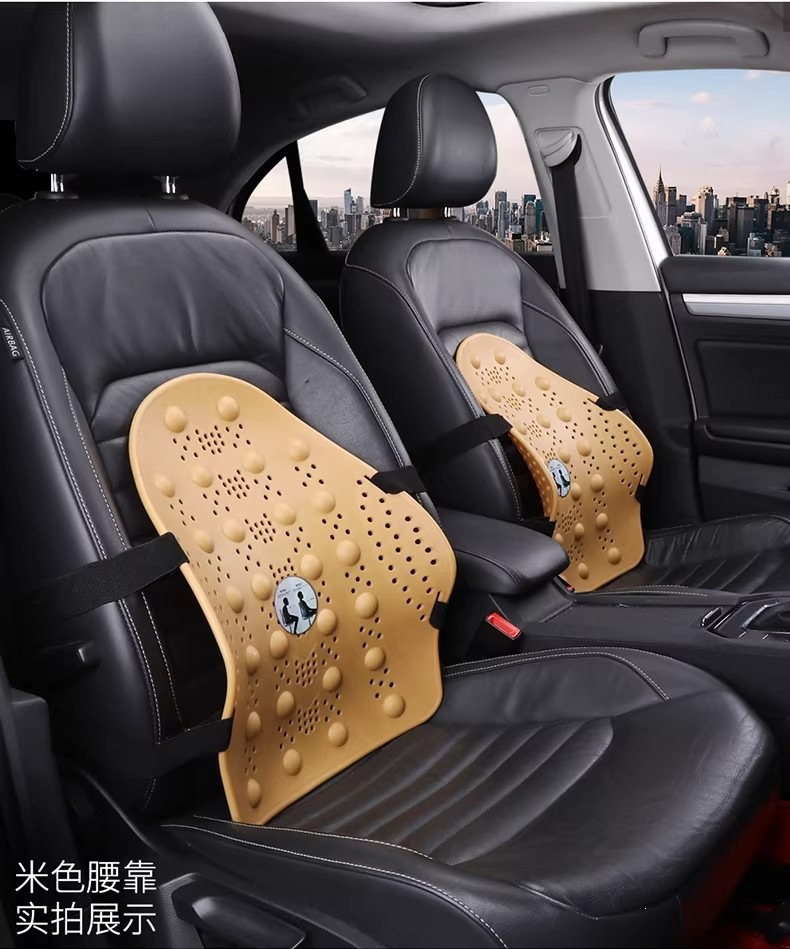 Car Lumbar Support Cushion for Office Seats, Breathable Backrest Cushion for Summer Use
