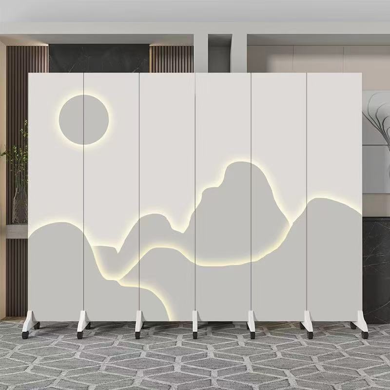 Chinese-style screen partition for living room, restaurant private room, movable and foldable, simple partition screen for office and conference room Chinese-style screen partition for living room, restaurant private room, movable and foldable, simple partition screen for office and conference room