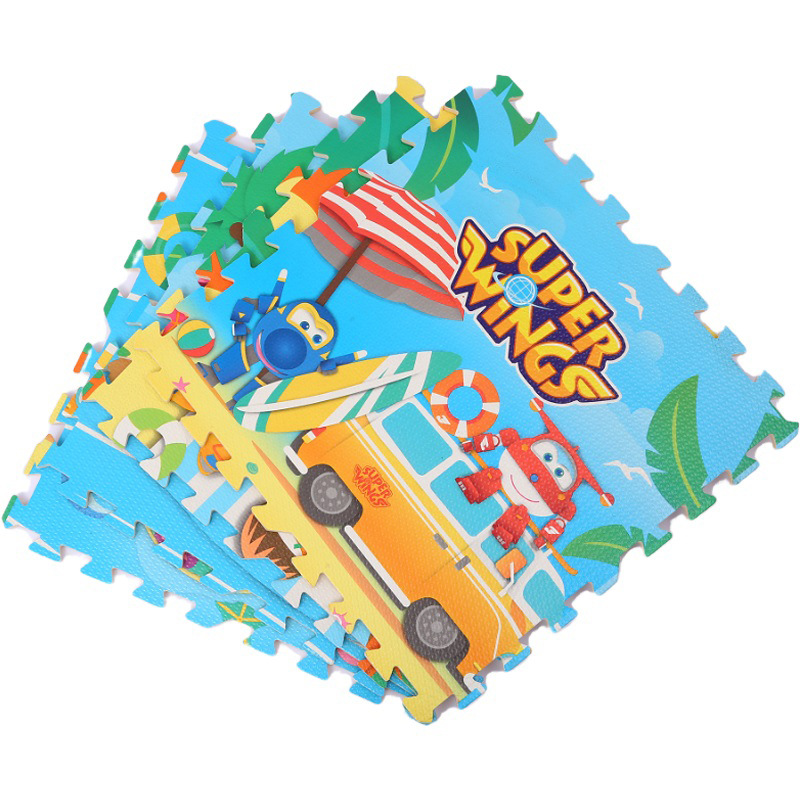 Bebé gateando estera niños espuma piso Mat costura hogar gateo estera engrosada dormitorio piso dibujos animados rompecabezas mat