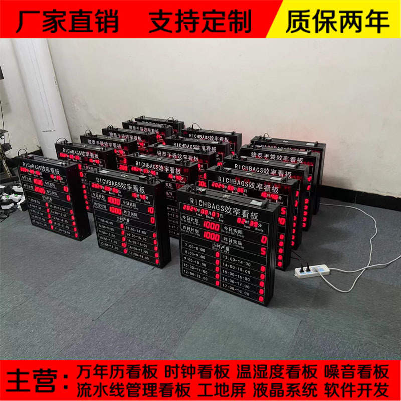 生产管理系统RJ45电子看板modbus串口PLC通讯LED数码管显示屏485