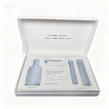 网红款护肤分装礼盒套装 白色简约化妆品包材 美容院专用可印logo