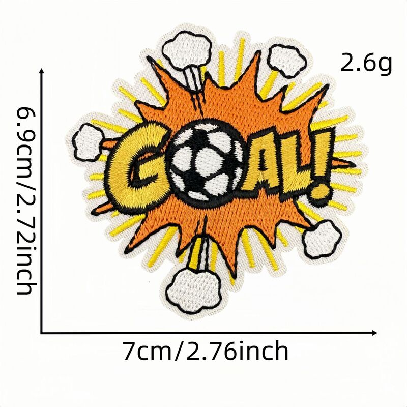 新しい漫画サッカースポーツ刺繍布ステッカーカラー落書きパッチコンピュータ刺繍衣類アクセサリー在庫卸売|undefined